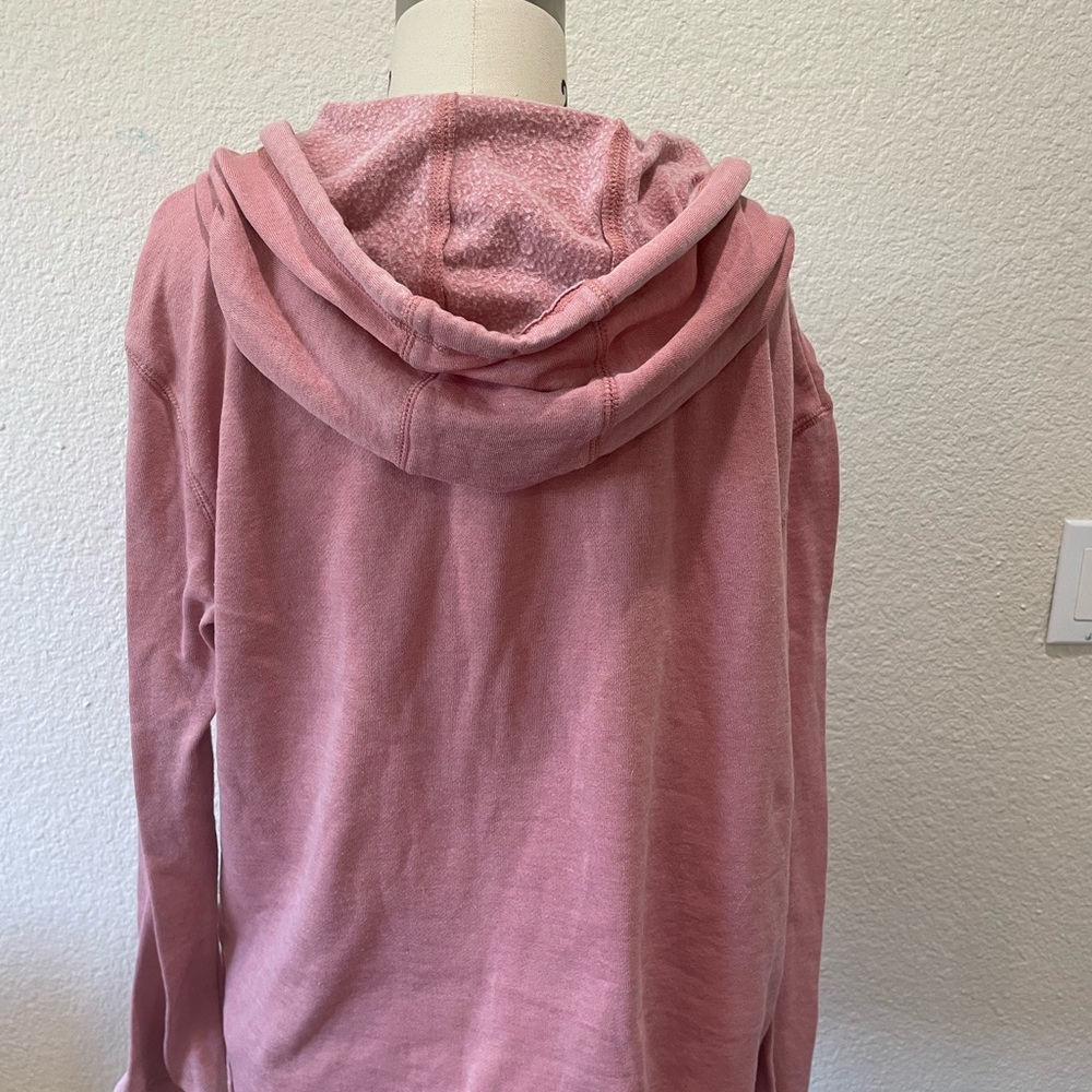 Roxy Pink Full-Zip Hooded Sweatshirt - Picture 2 of 5